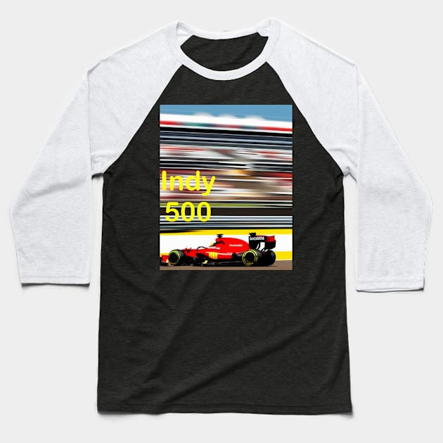 Indy 500 Baseball T-Shirt by Water Bear